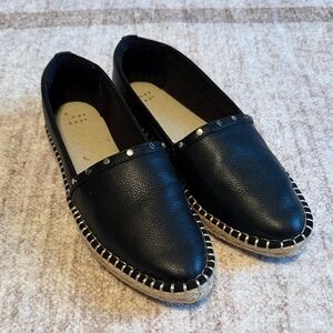 a new day Black Studded Espadrille Flats - Women